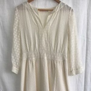 Tory Burch White Swiss Dot dress